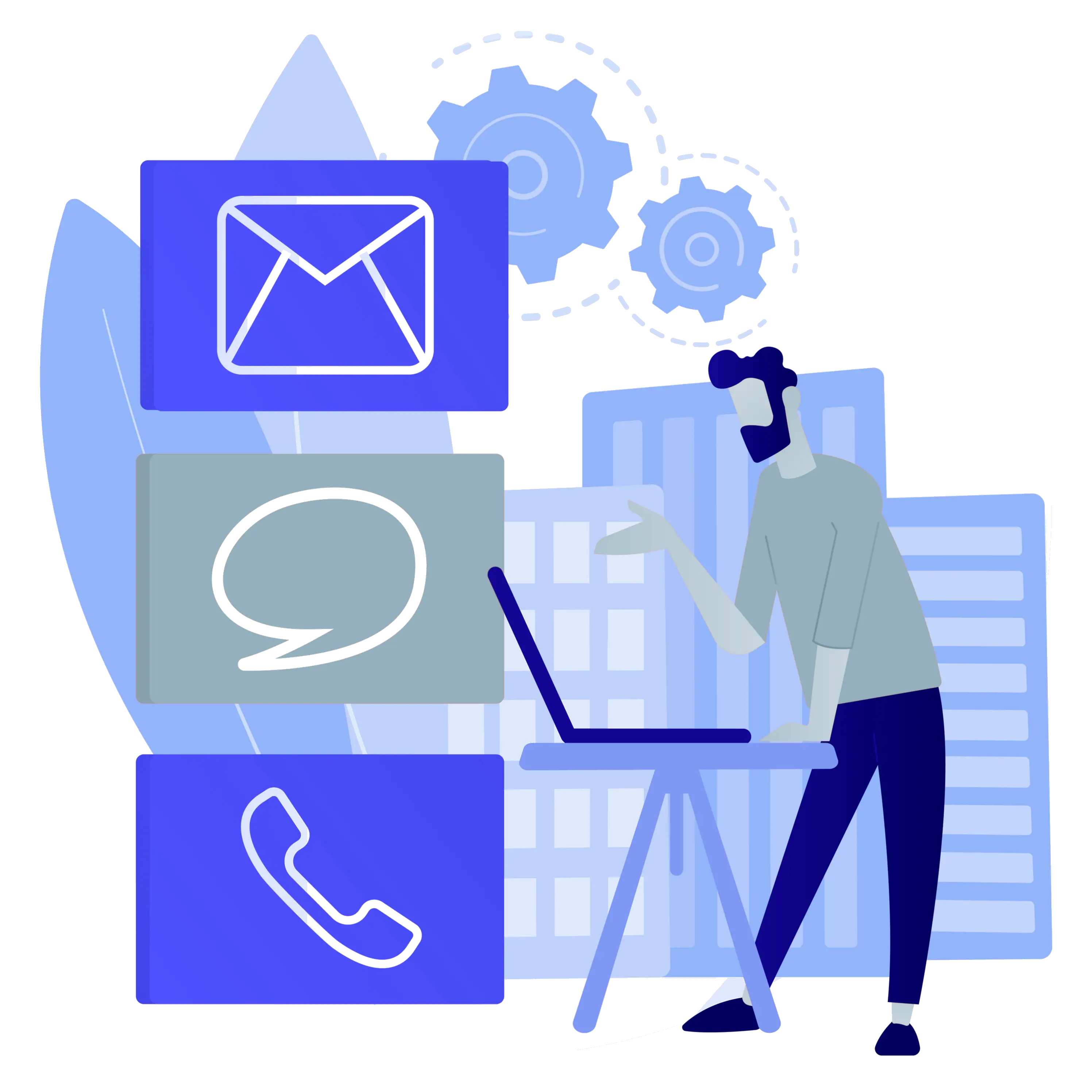 contact vector image